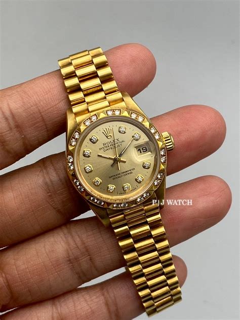 rolex datejust 28 or 31|Rolex Datejust 28 diamond bezel.